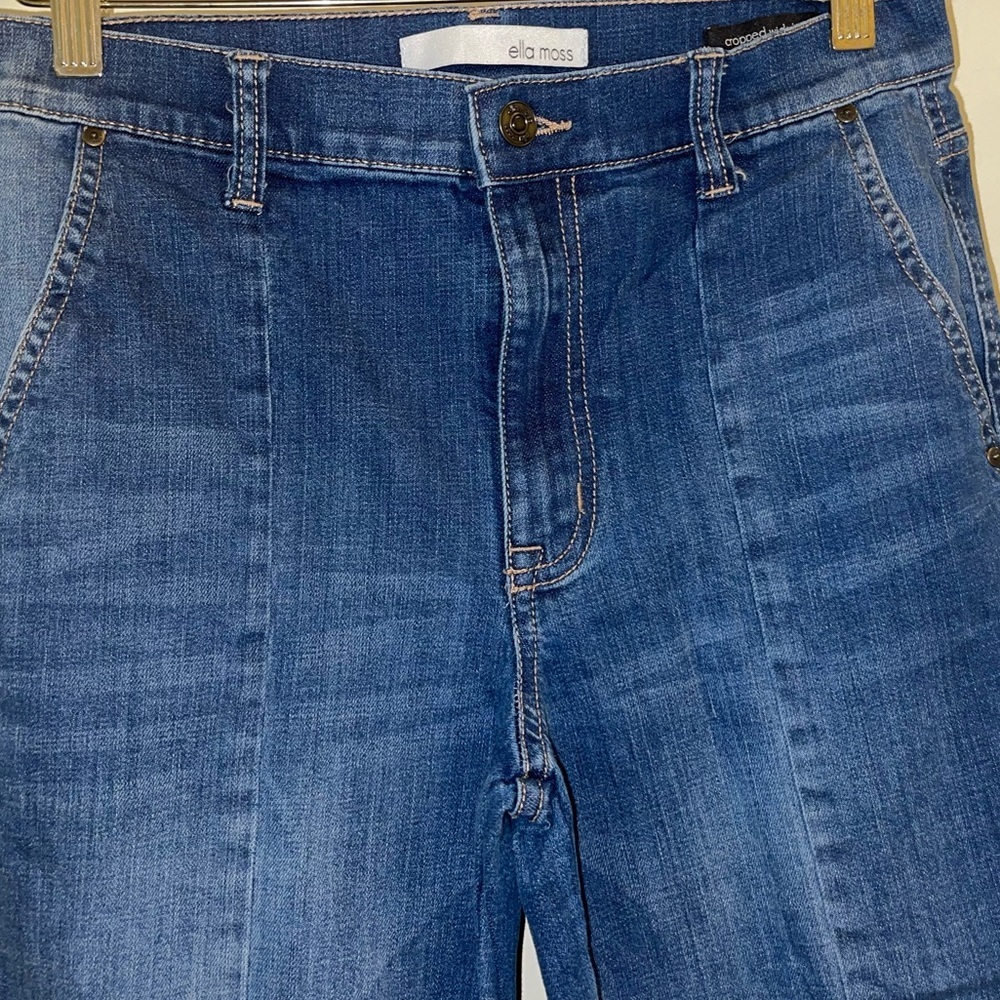 Ella Moss Cropped Wide Leg Jeans 27 - Picture 4 of 11